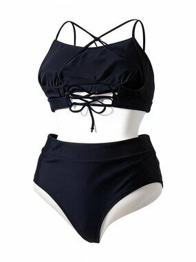 Black Women's Bikini Set (borealis)